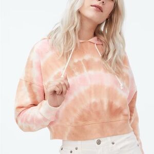 Aeropostale Woman’s/Teen’s Tie-Dye Cropped Pullover Hoodie Shirt